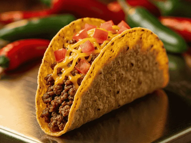 crunchy Beef or Chicken Taco